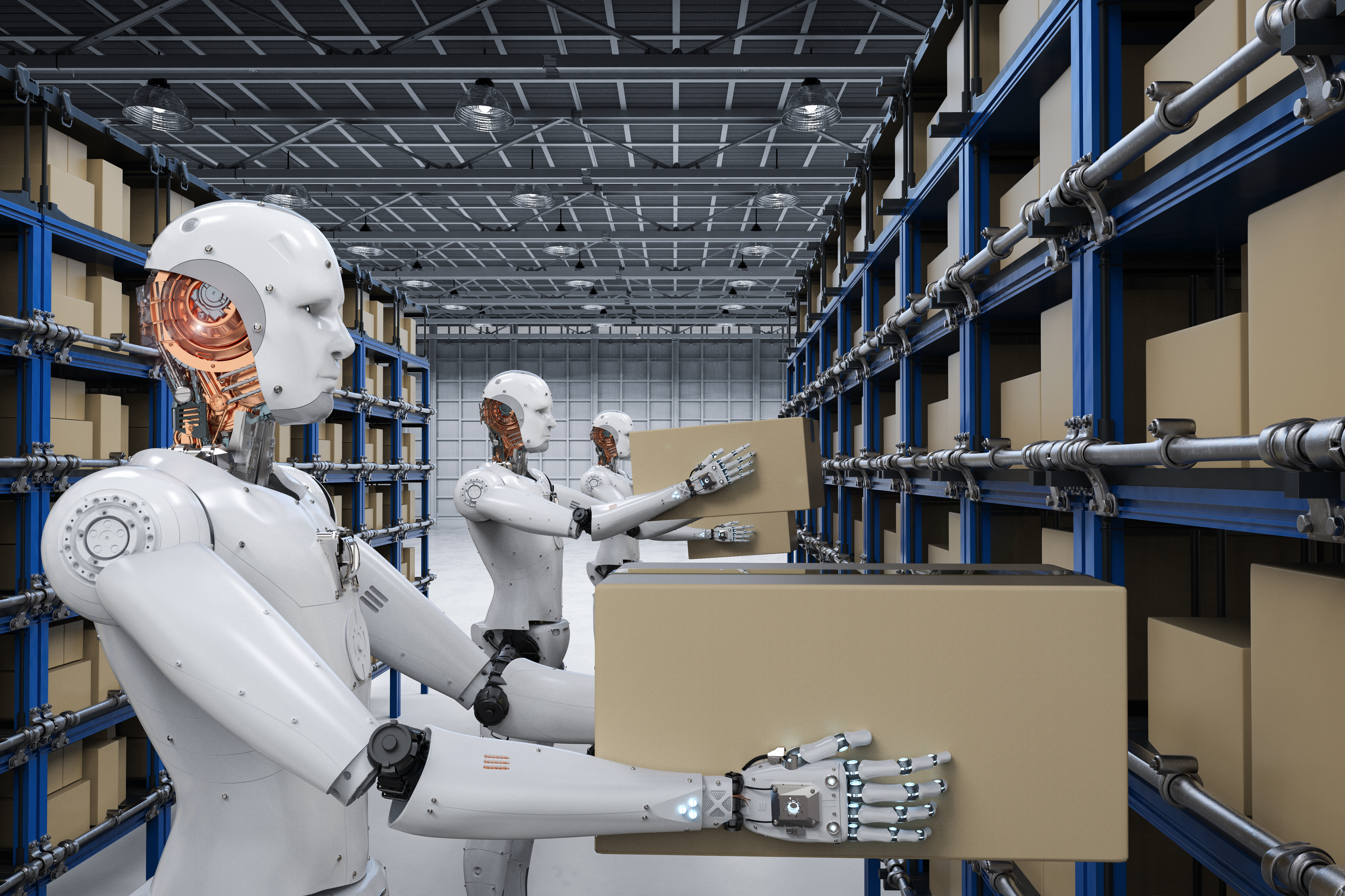 AdobeStock_177360139 robots in warehouse